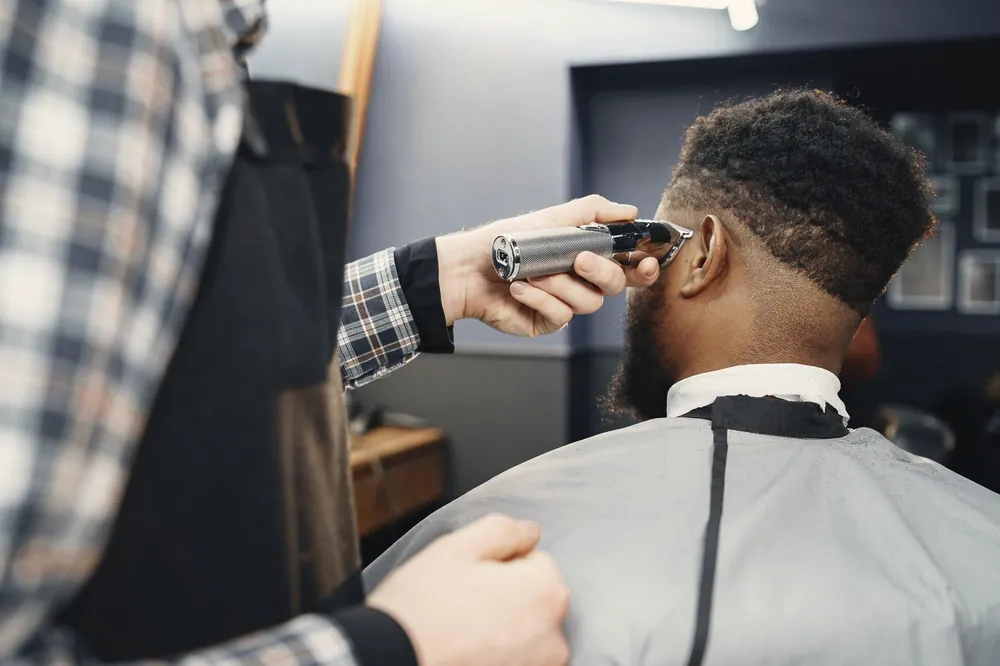 Clipper fade on a client with waves
