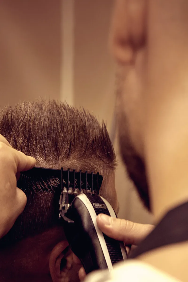 Clipper over comb close up