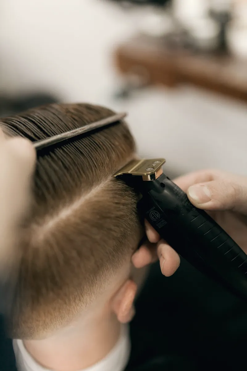 Clipper fade on straight hair